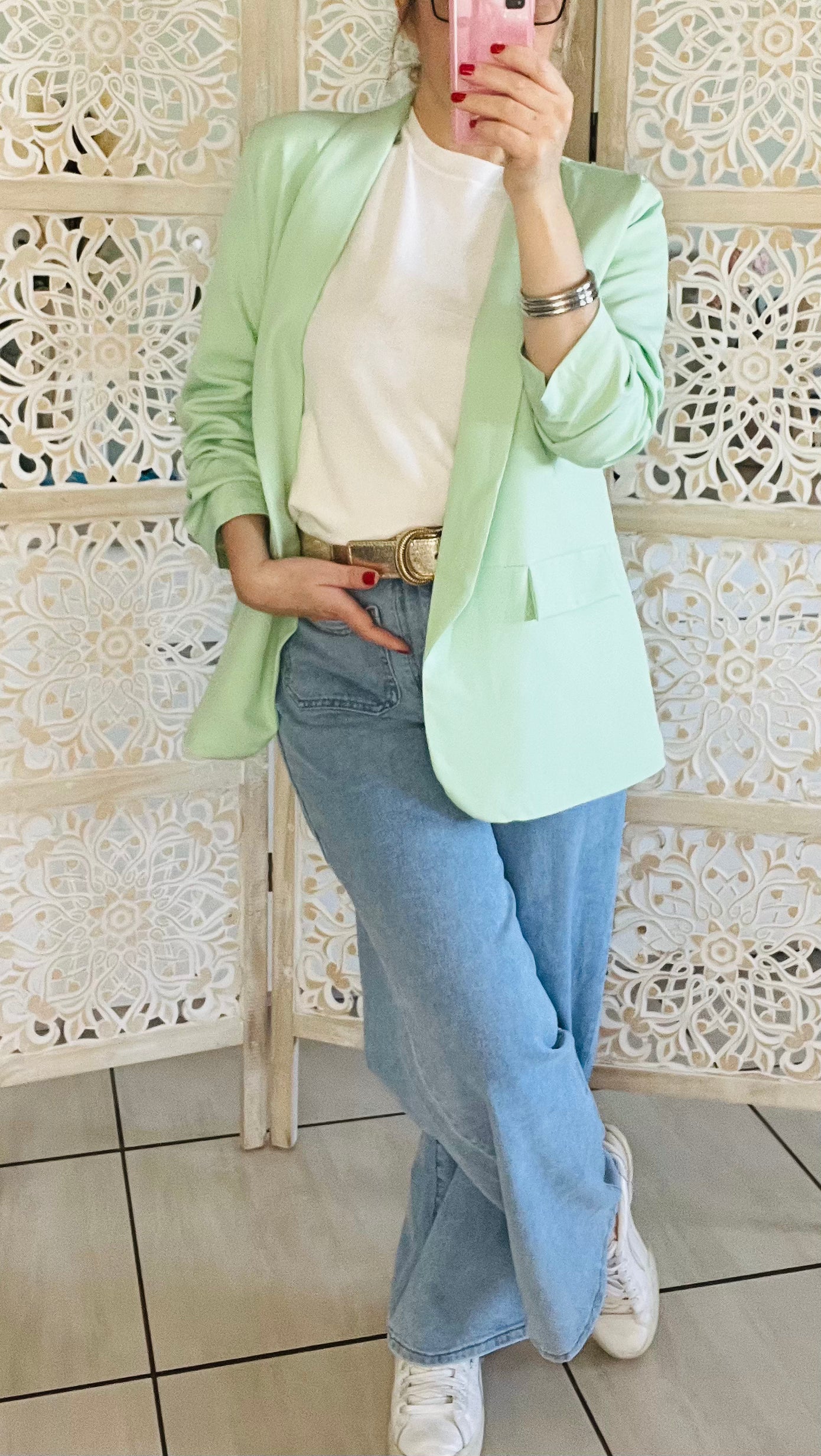 Blazer Côme vert d'eau