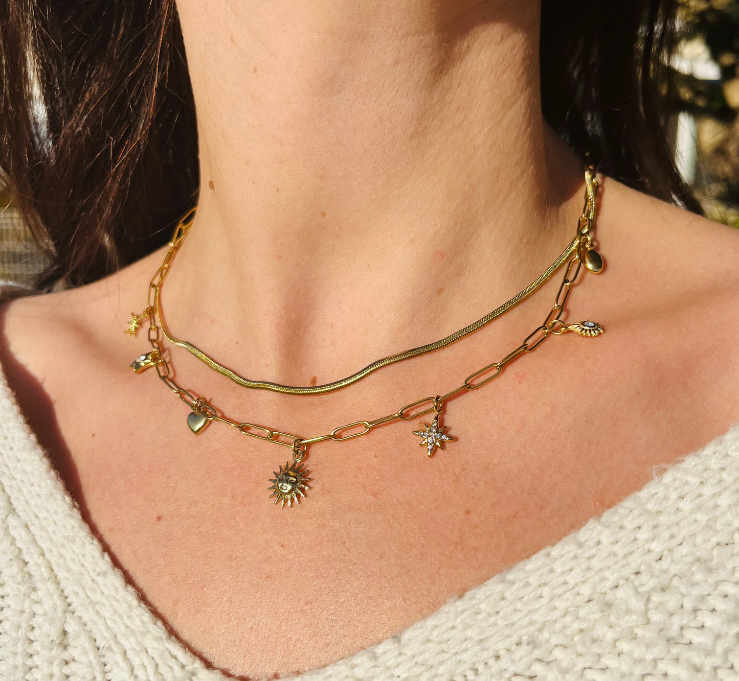 Collier pampilles Constance