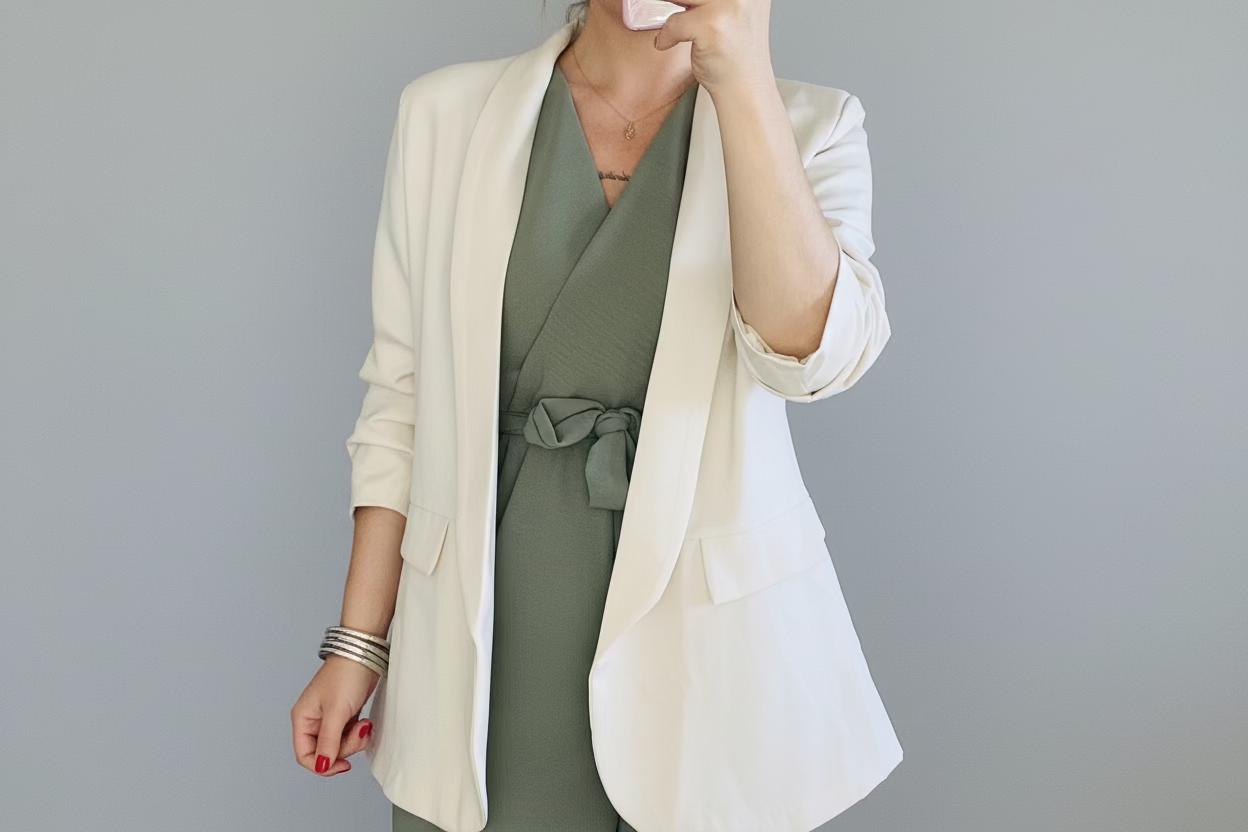 Combinaison Adèle Kaki, féminine et tendance (petite taille)