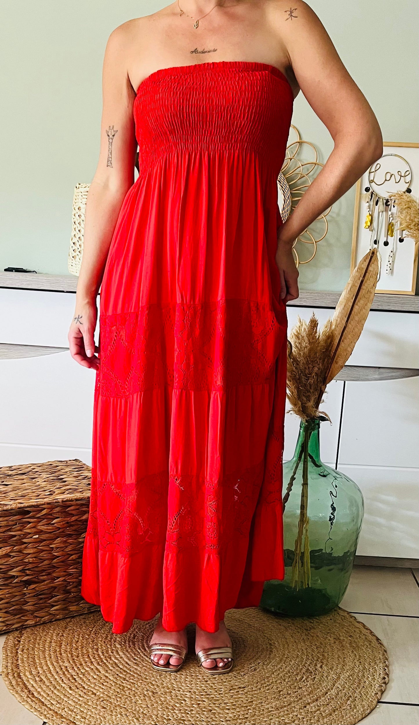 Robe Léa Rouge