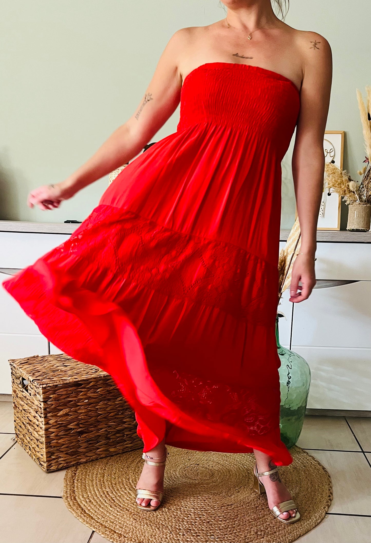 Robe Léa Rouge