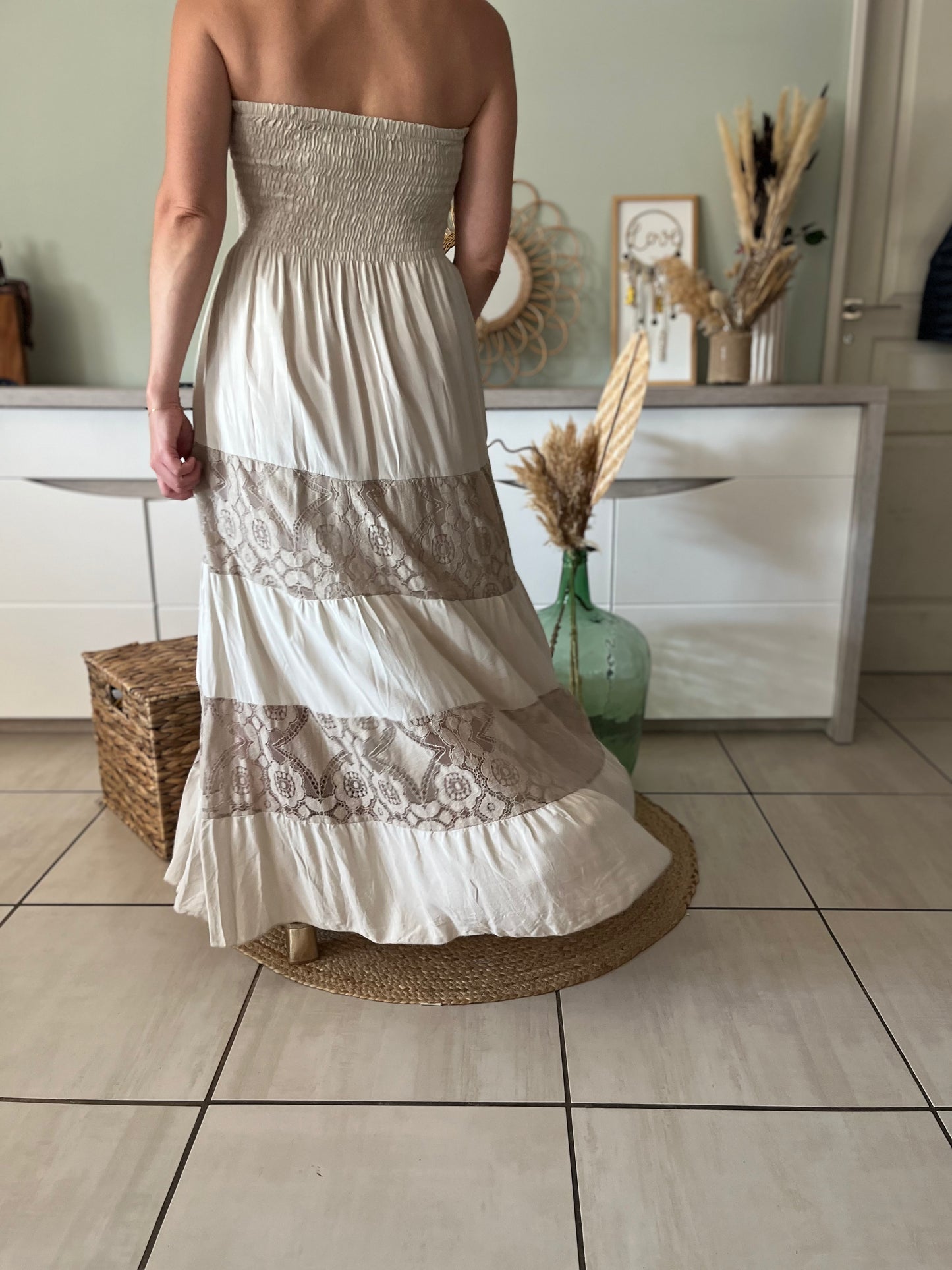 Robe bustier Léa beige