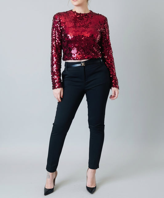 Crop top bells à sequins
