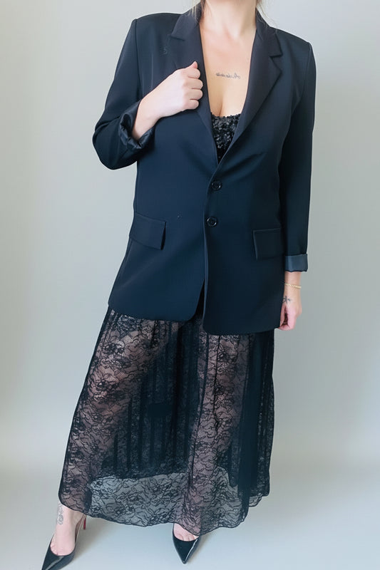 Jupe longue christmas en dentelle